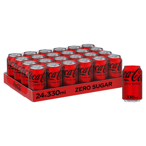 Coca-Cola Zero Sugar Coca Cola Zero Sugar 24 Boîtes De 330 Ml