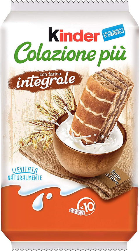 Lot De 6 Colazione Più Merendine, Con Farina Integrale, 290 G
