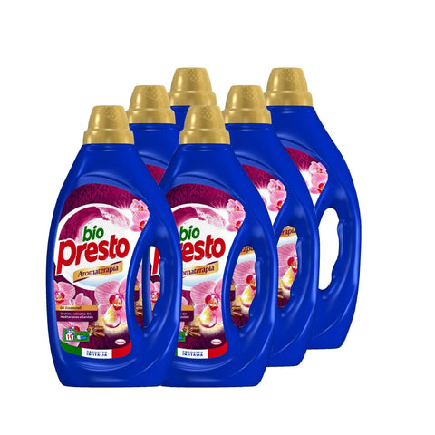 Bio Presto Liquide Aromathérapie Orchidée Lessive En Machine 6 X 19 Lavages – 5900 G