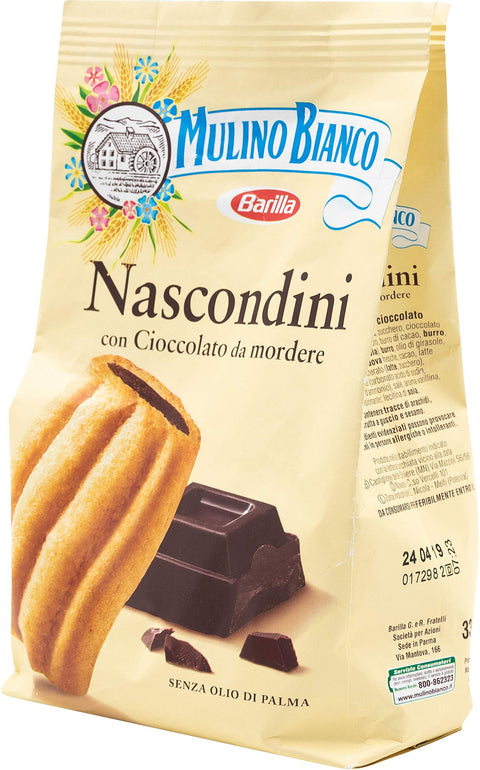 Mulino Bianco Nascondini Biscuits Italiens Avec Rembourrage Au Chocolat 600 G Sans Huile De Palme