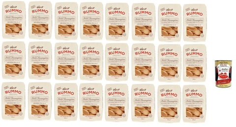 Rummo Conchiglioni Rigati N° 147, Durum Pâtes Sémoraires, Italiennes Pasta Italian Noodles 24x 500 G Pack + Italian Gourmet Polpa Di Pomodoro 400 G