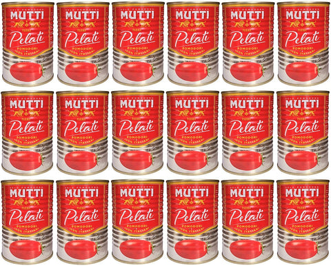 Mutti Pomodori Pelati Prune Tomates Pelées 100% Italienne 18 X 400g
