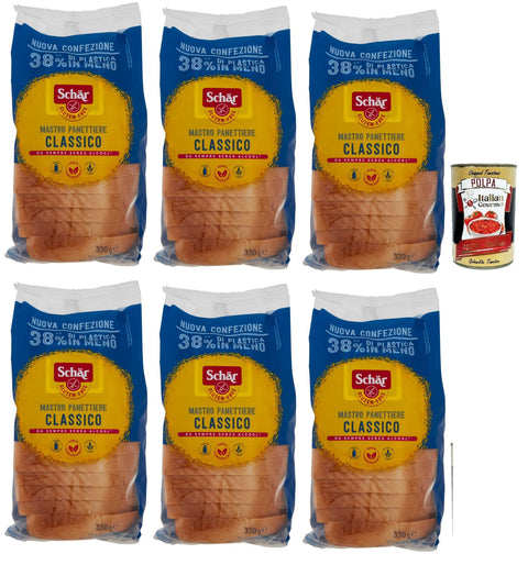 Schär Classico Del Mastro Panettisme Sans Gluten Spécialement Formulé Pour Les Humains Contre Le Gluten 6 X 330 G