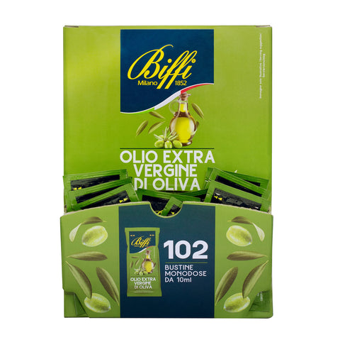 Biffi - Huile D'olive Extra Vierge - 102 Sachets De 10 Ml Chacun