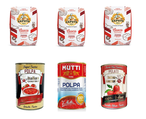 Pack De Test Caputo Cuoco 3 Kg Et Italian Gourmet Polpa Di Pomodoro Et Pelati Mutti Polpa Pâte De Tomates Finement Hachée 3 X 400 G