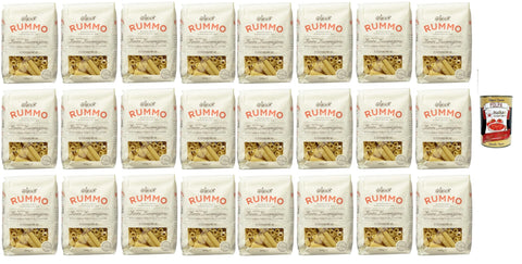 Rummo Elicoidali No. 49, Durum Pâtes Sémoraires, Italiennes Pasta Italian Noodles 24x 500 G Pack + Italian Gourmet Polpa Di Pomodoro 400 G