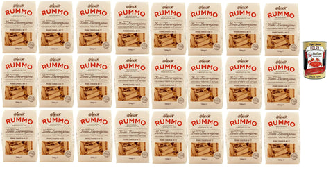 Rummo Penne Candela N° 77, Durum Pâtes Sémoraires, Italiennes Pasta Italian Noodles 24x 500 G Pack + Italian Gourmet Polpa Di Pomodoro 400 G