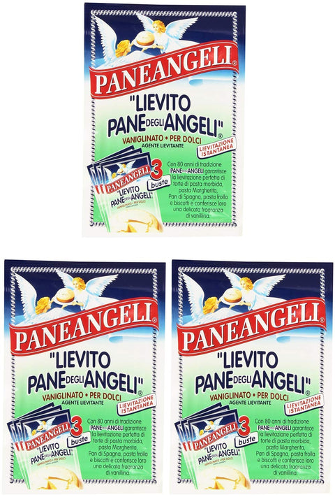 3 X Paneangeli Lievito Vanigliato 48 G De Pâte À Oxygène Levure De Vanille (3 Sachets De 16 G).