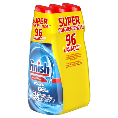 Finish - Powergel - 650 Ml X 3 Normal