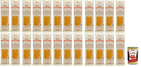 Rummo Linguine N° 13, Durum Pâtes Sémoraires, Italiennes Pasta Italian Noodles 24x 500 G Pack + Italian Gourmet Polpa Di Pomodoro 400 G