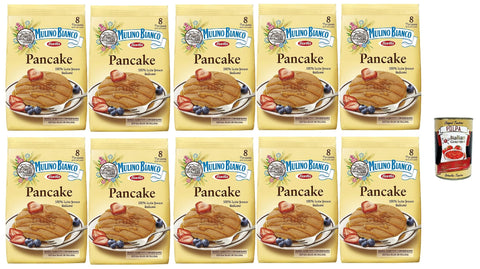 Mulino Bianco Pancake Mix, 10 X 280 G, Avec Lait Italien Frais, 8 Pièces Par Paquet, + Italian Gourmet Polpa 400 G