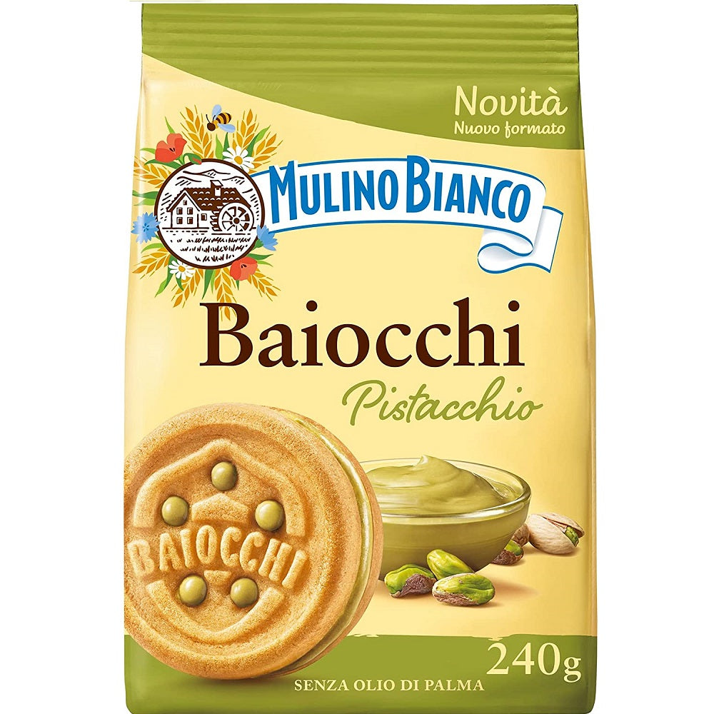 Baiocchi Lot de 4 paquets de 4 noisettes et cacao choco pistache + polpa  Gourmet italien 400 g