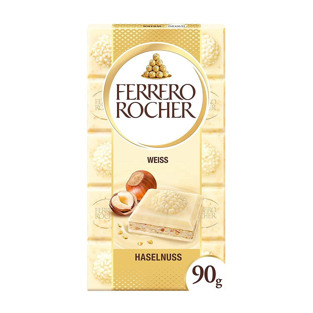 Ferrero Rocher Tafel Weiß - Chocolat blanc fourré avec crème de