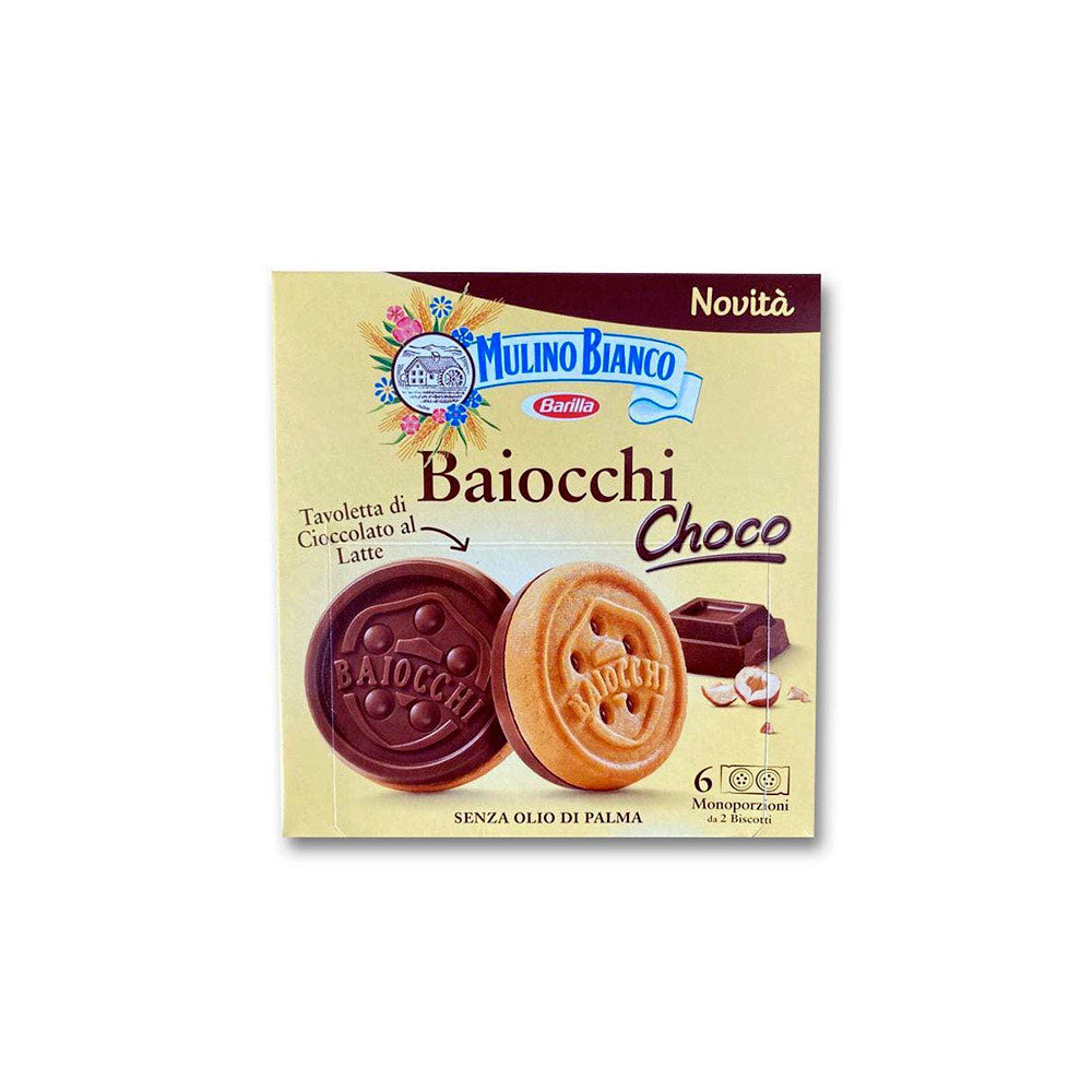 Biscuits aux pépites de chocolat Mulino Bianco Baiocchi Choco 144g –  Italian Gourmet FR