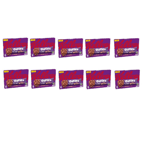 10x Kellogg's Oaties barretta cioccolato e avena Barres chocolatées et avoine,  (4x40 g) 160g