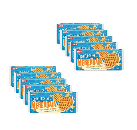 10x Granturchese La Merenda Cioccolato Bianco e Panna Fresca Chocolat blanc fondant et crème fraîche, 240 g