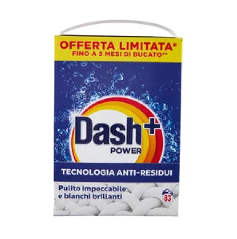 Dash Power Detersivo Lavatrice in Polvere, Lessive en poudre pour lave-linge, dissolution rapide, 83 lavages, 4150 g