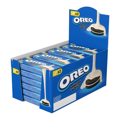 Oreo Bañadas al cioccolato bianco Biscuits enrobés de chocolat blanc - 24 x 41 g, originaux italiens