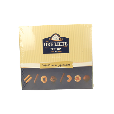 Ore Liete Perugia La Pasticceria Assortita Biscuits Assortis Spécialité Italienne Coffret Cadeau 250g