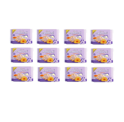 12x Bauli Pandori‘ Pandorini fourré aux abricots avec une pâte molle au lait et au pandoro, une spécialité de pâtisserie italienne, style pandoro traditionnel 4x 178g