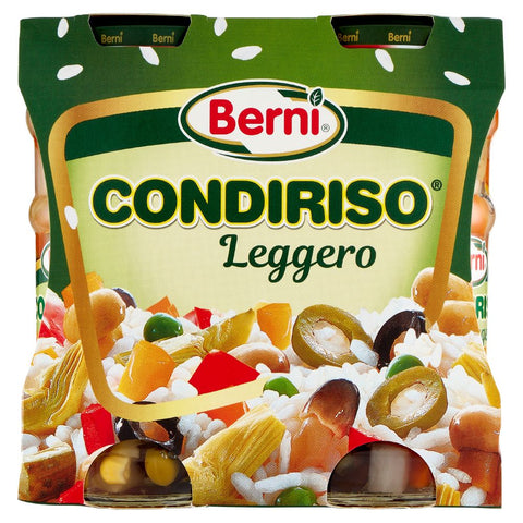 6x Berni Condiriso Leggero Vinaigrette aux légumes pour salades de riz, 2 x 300 g