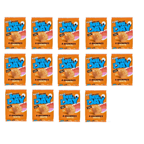 14x Mr.Day Brownies White al Cioccolato Bianco Brownies au chocolat blanc 210gr