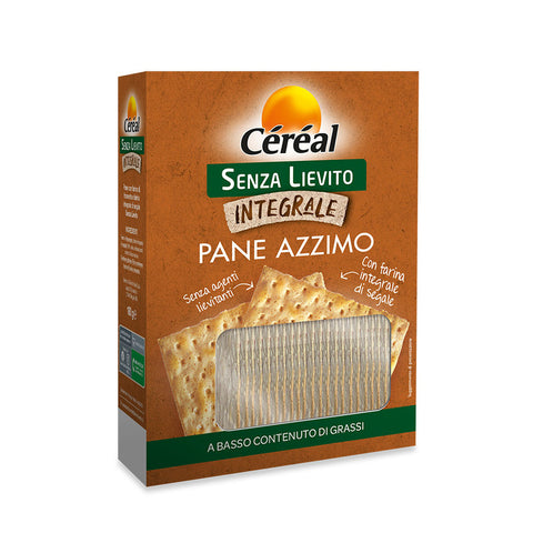 Céréal PANE AZZIMO senza lievito integrale Pain azyme aux céréales sans levure complète 180gr