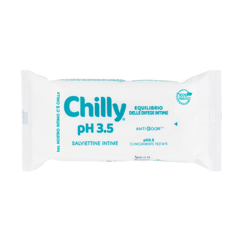 12x Chilly pH 3.5 Salviettine Intime Lingettes intimes anti-odeurs 12 pièces