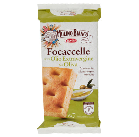 Mulino Bianco Focaccelle à l'huile d'olive, 198g + Italian gourmet polpa 400g