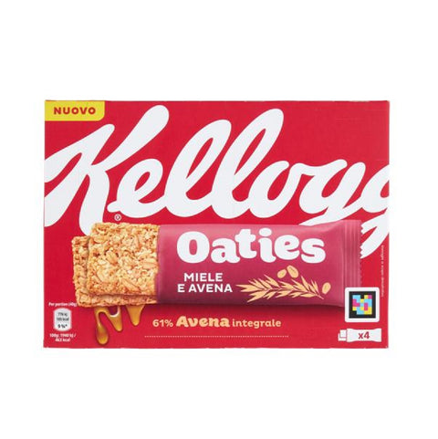 10x Kellogg's Oaties barretta miele e avena Barres miel-avoine, (4x40g) 160gr