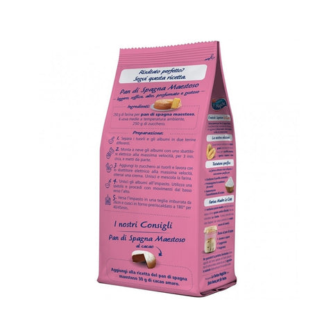 6x Lo Conte Le Farine Magiche Pan Di Spagna Maestoso Farine Pour Gâteau Génoise 300 G De Farine De Blé Tendre Type 1 + Italian Gourmet polpa 400gr