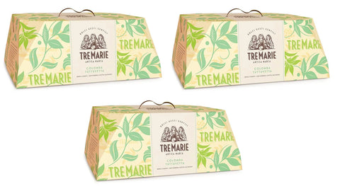 3x Tre marie Colomba tuttuvetta gâteau de Pâques italien typique, 1 kg