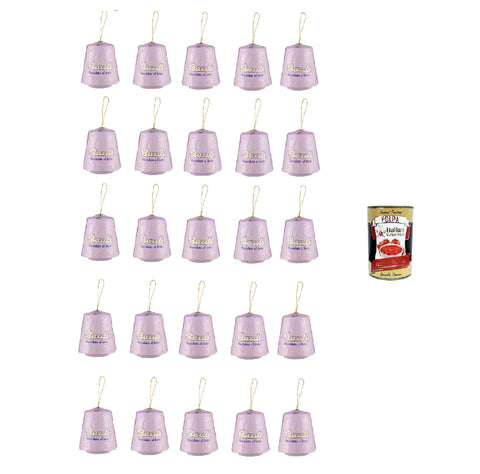 Bauli Mini Pandoro al Cioccolato al Latte con Laccio 60g, Mini Pandoro au chocolat au lait avec dentelle 25x 60gr + Italian Gourmet polpa 400gr