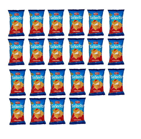 22x Amica Chips Señorita Tortilla Classica Mais Frites italiennes originales, paquet de 200 g.