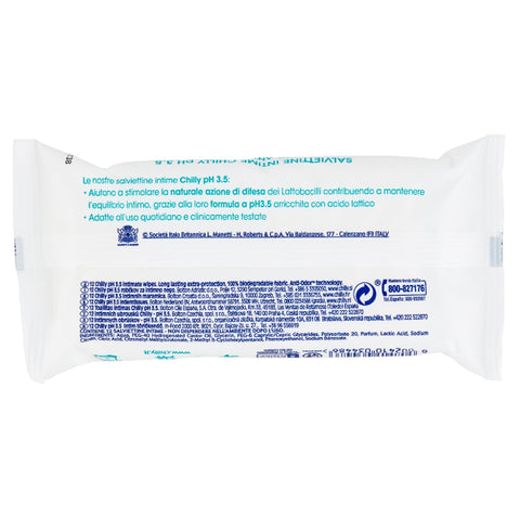 12x Chilly pH 3.5 Salviettine Intime Lingettes intimes anti-odeurs 12 pièces