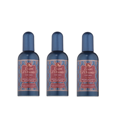 Tesori D'oriente Ebano & Ginseng 100ml, parfum aromatique frais et boisé 3x100ml
