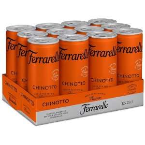 Ferrarelle Chinotto Boisson gazeuse italienne à l'infusion de Chinotto, 12 x 250 ml