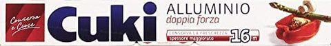 Cuki - Aluminium, Double Force, Conserve La Fraîcheur, Épaisseur Augmentée - 16 Mètres [Lot De 6]