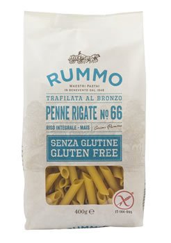 Sans Gluten Penne Rigate Pâtes Rummo - 2 Paquets X 400 Gr