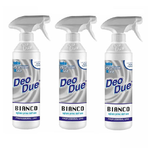 3x Deo Due – Profumatore Bifase Bianco Désodorisant d'air et textile 500 ml