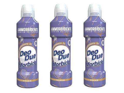 3x Deo Due – Ammorbidente Dream, Adoucissant textile à l'huile d'amande douce biologique 1 litre