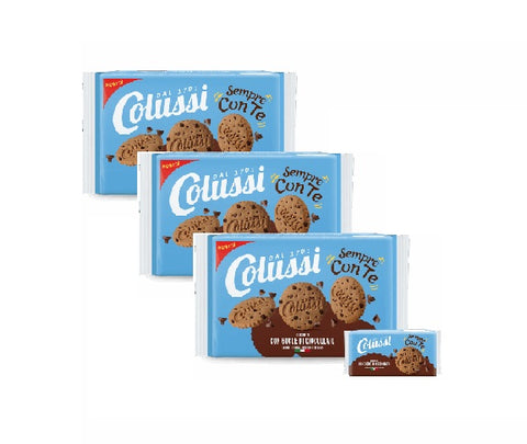 3x Colussi Sempre con Te frollino con Gocce di Cioccolato Biscuits aux pépites de chocolat 288 g