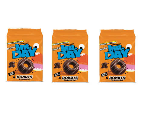 3x Mr.Day Donuts  al Cioccolato Beignets au chocolat 200 g