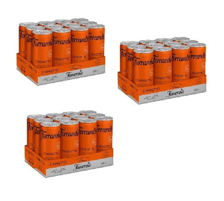 Ferrarelle Chinotto Boisson gazeuse italienne à l'infusion de Chinotto, 72x 250 ml
