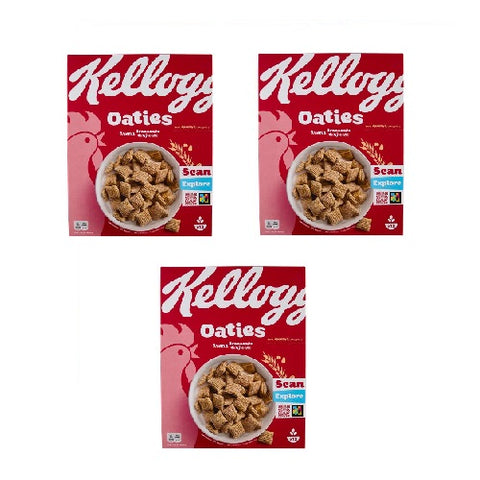 3x Kellogg's Oaties Avena Croccante Flocons d'avoine croustillants  360 g