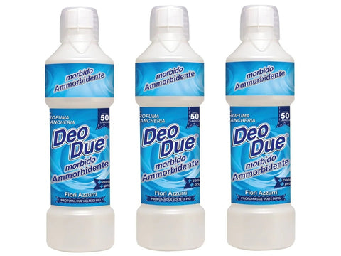 3x Deo Due – Ammorbidente Fiori Azzurri Adoucissant textile 1 litre