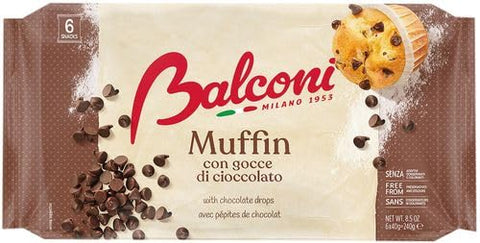 Balconi Muffin Con gocce di Cioccolato Muffins aux pépites de chocolat 240 g + Italian Gourmet polpa 400gr