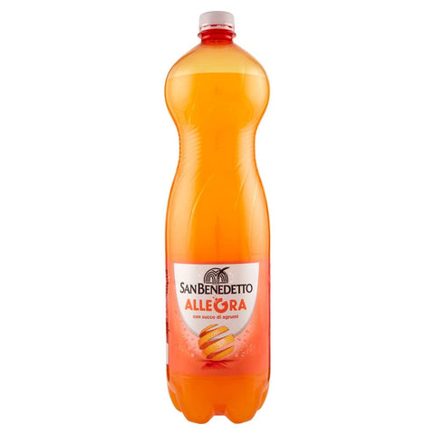 San Benedetto Allegra Aranciata Lot De 12 Boissons Gazeuses En Pet 1,5 L Orange