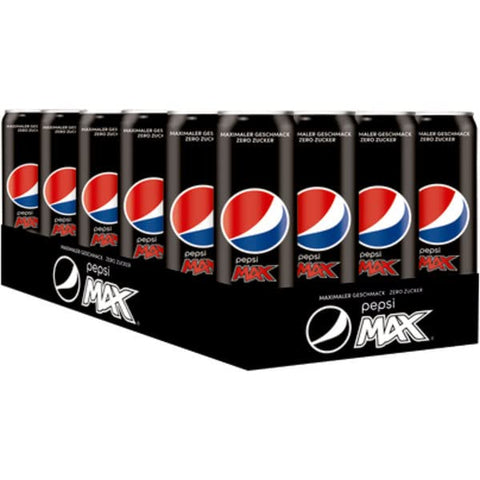 Pepsi Sans Sucre - Boisson Rafraîchissante Sans Sucre De Pepsi - Sans Calories - Cola Contenant De La Caféine En Boîte - Boîte Jetable (24 X 0,33 L) (La Conception De L'emballage Peut Varier)