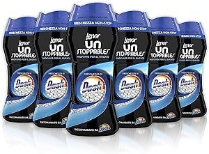 Lenor Parfum Lessive Perles Parfumées Machine À Laver, Unstoppables Dash, Lot De 6 (6 X 210 G), Fraîcheur Non-Stop Pour Le Lessive Jusqu'à 12 Semaines Dans L'armoire)